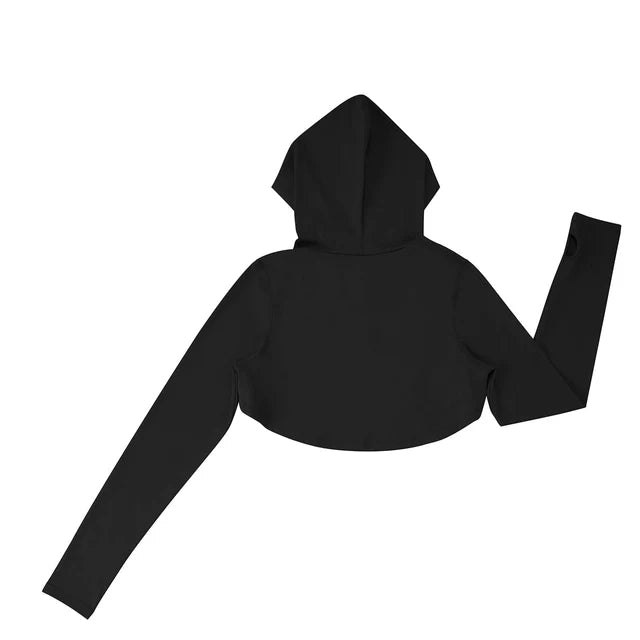 StrideFit Crop Hoodie - Sleek n Sheek