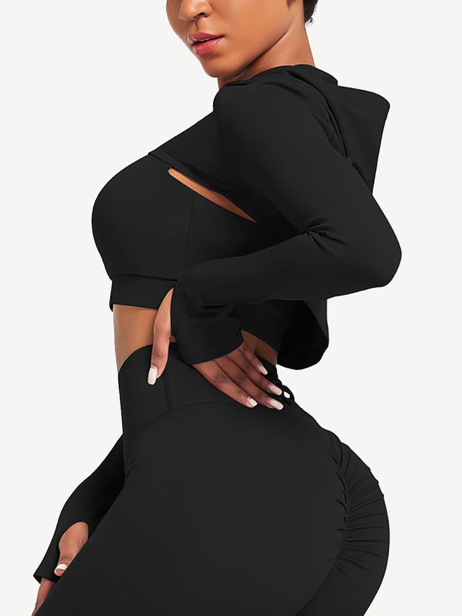 StrideFit Crop Hoodie