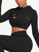 StrideFit Crop Hoodie - Sleek n Sheek
