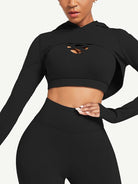 StrideFit Crop Hoodie - Sleek n Sheek
