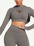 StrideFit Crop Hoodie - Sleek n Sheek
